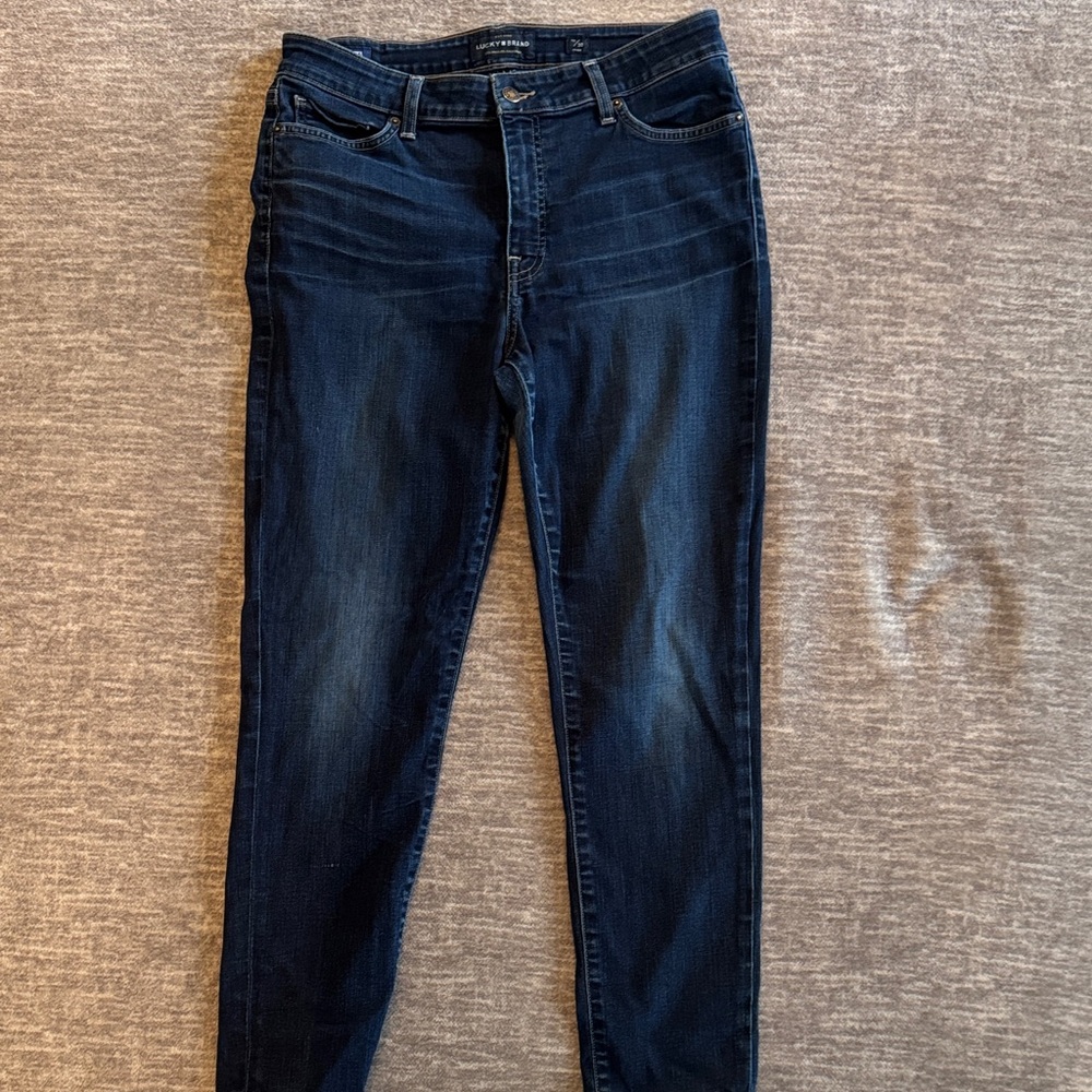 Lucky Brand Women's Deep Indigo Hayden Skinny Ankle Jeans